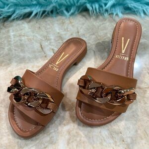 Vizzano Brazilian Leather Sandals. New with Box.